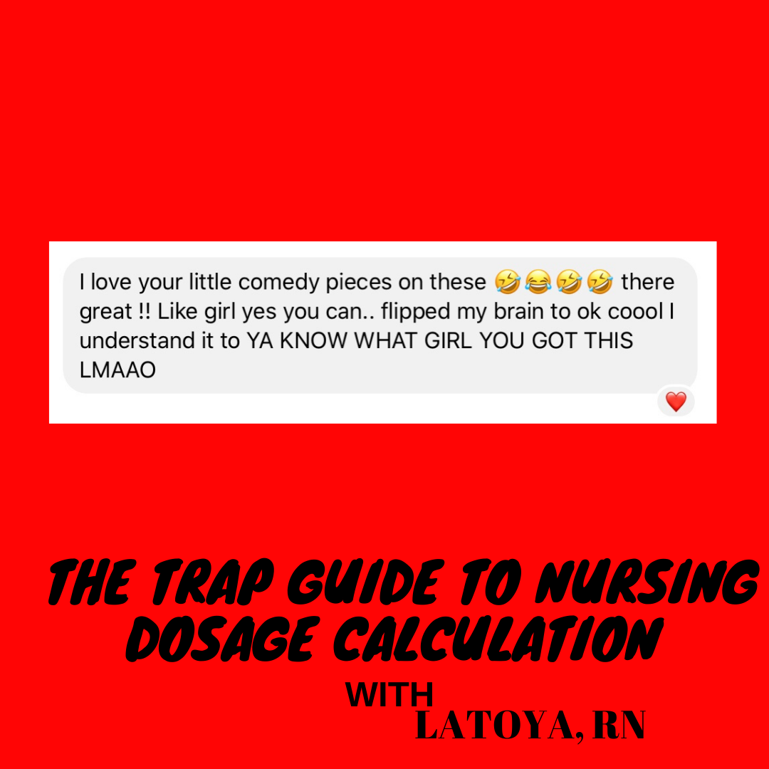 The Trap Guide To Nursing Dosage Calculation with Latoya, RN E-BOOK
